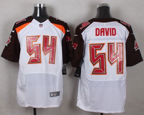Nike Buccaneers #54 Lavonte David White Men's Stitched NFL New Elite Jersey - Click Image to Close